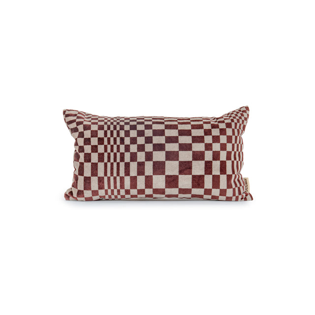 Vaggo - Pascha cushion burgundy &amp; beige - 30x50