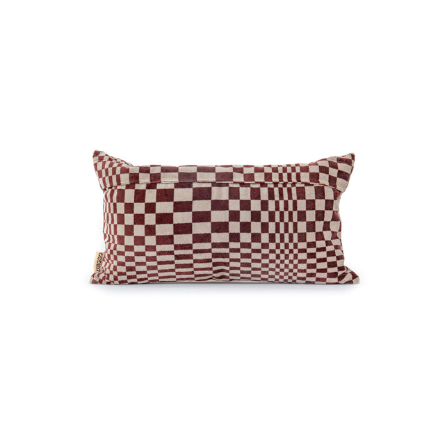 Vaggo - Pascha cushion burgundy &amp; beige - 30x50